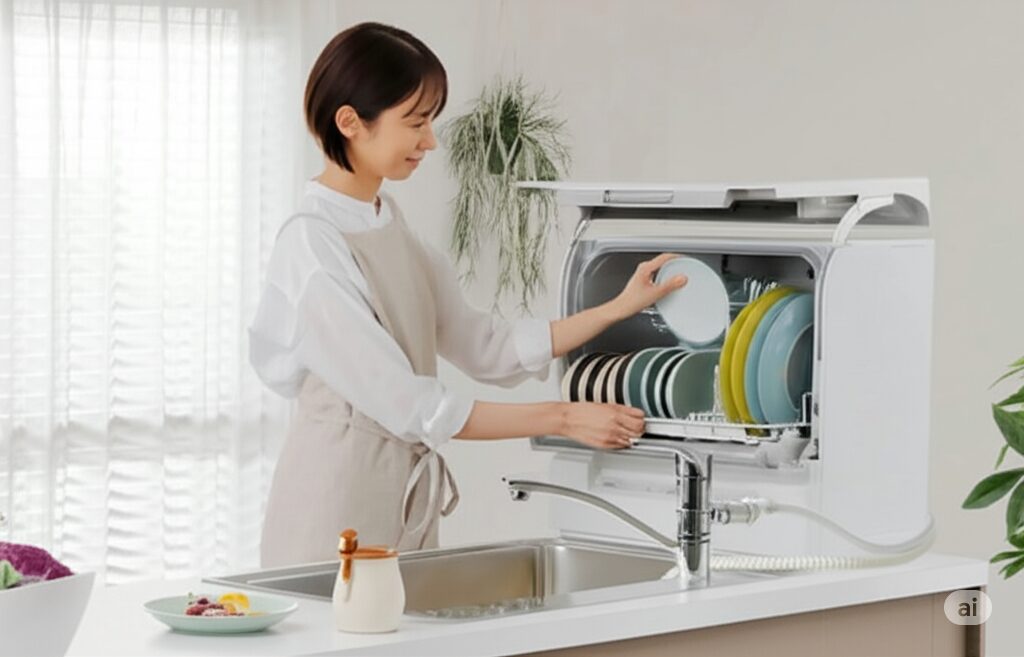 パナソニック食器洗い乾燥機NP-TSP1-Wの口コミは？工事不要タンク式の洗浄力を徹底検証