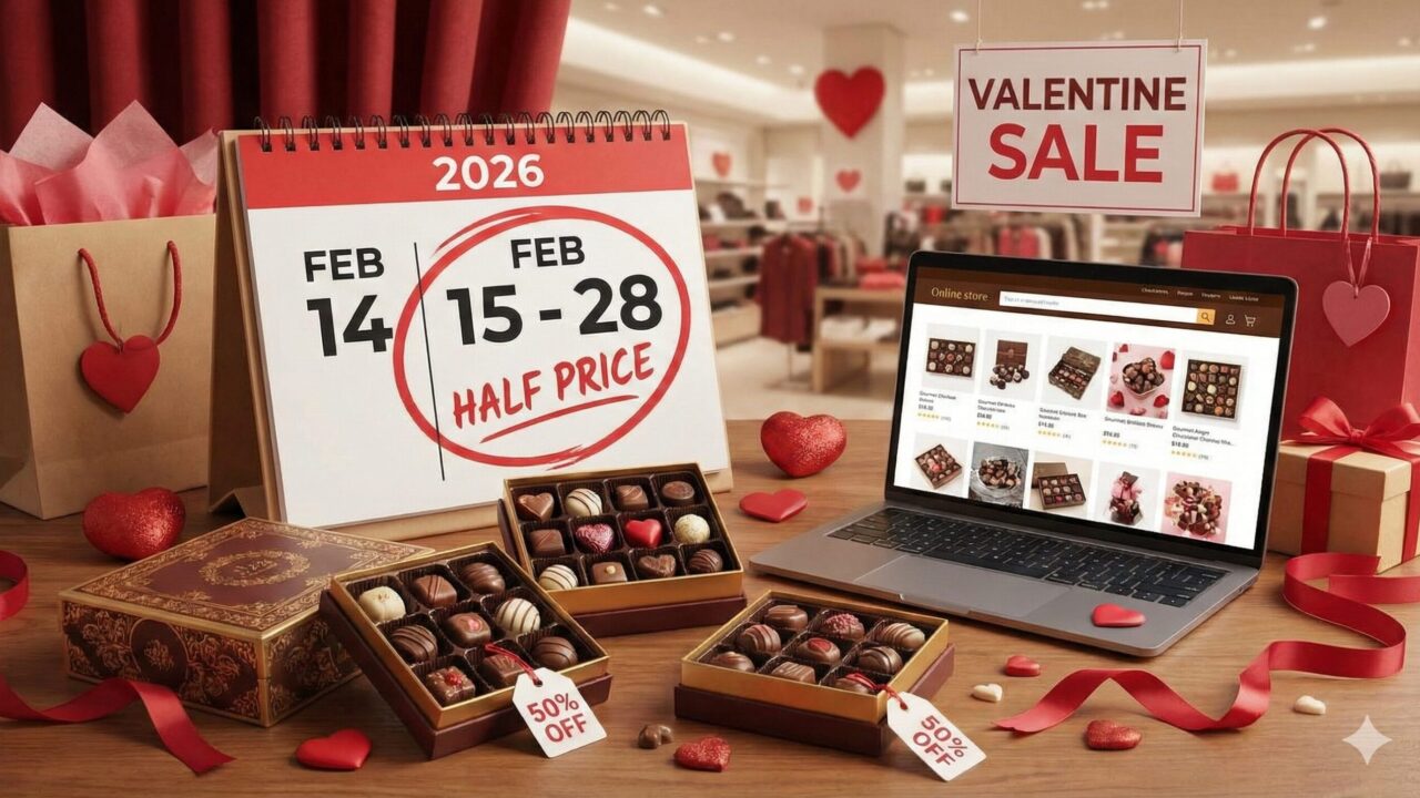 【2026年版】バレンタインチョコの売れ残り半額セールはいつから？狙い目の店舗と通販まとめ