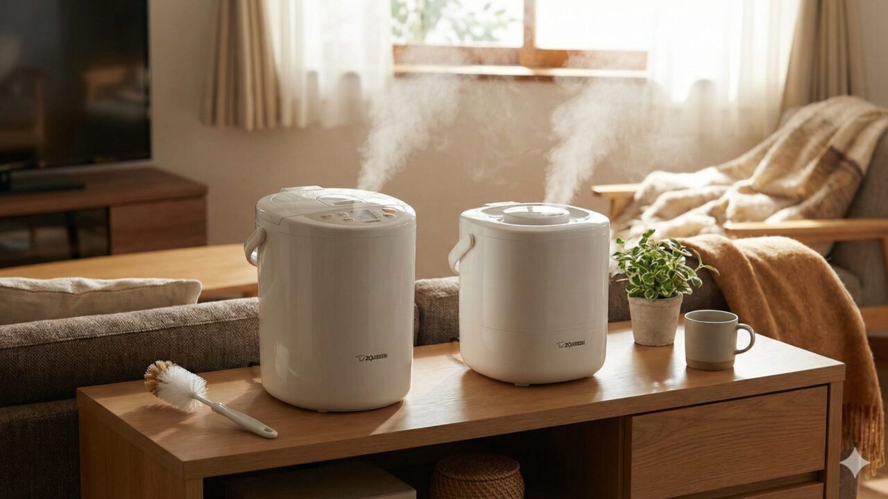EE-RU35とEE-DF35の違いを比較？象印スチーム式加湿器どっちがおすすめか紹介！