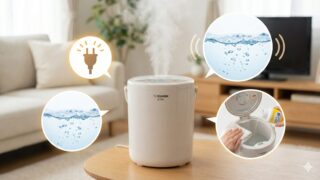 象印スチーム式加湿器EE-TB60のレビューは？口コミで言われる「電気代・沸騰音」やお手入れについても
